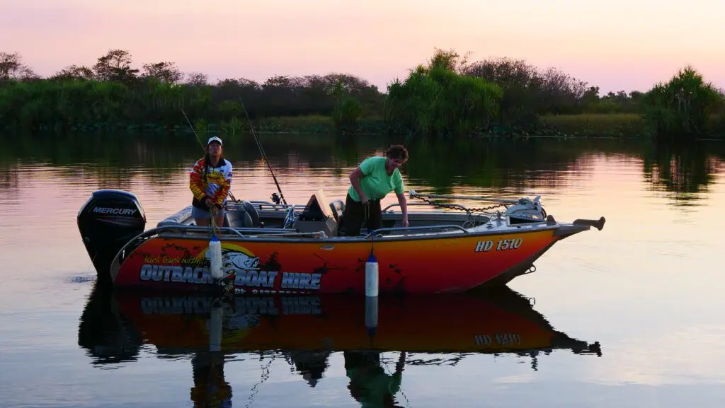 Sunset on Corroborree billabong.