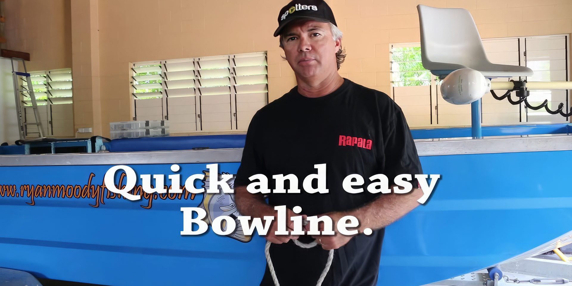 How to tie a bowline knot that won't tighten on itself - Ryan Moody Fishing