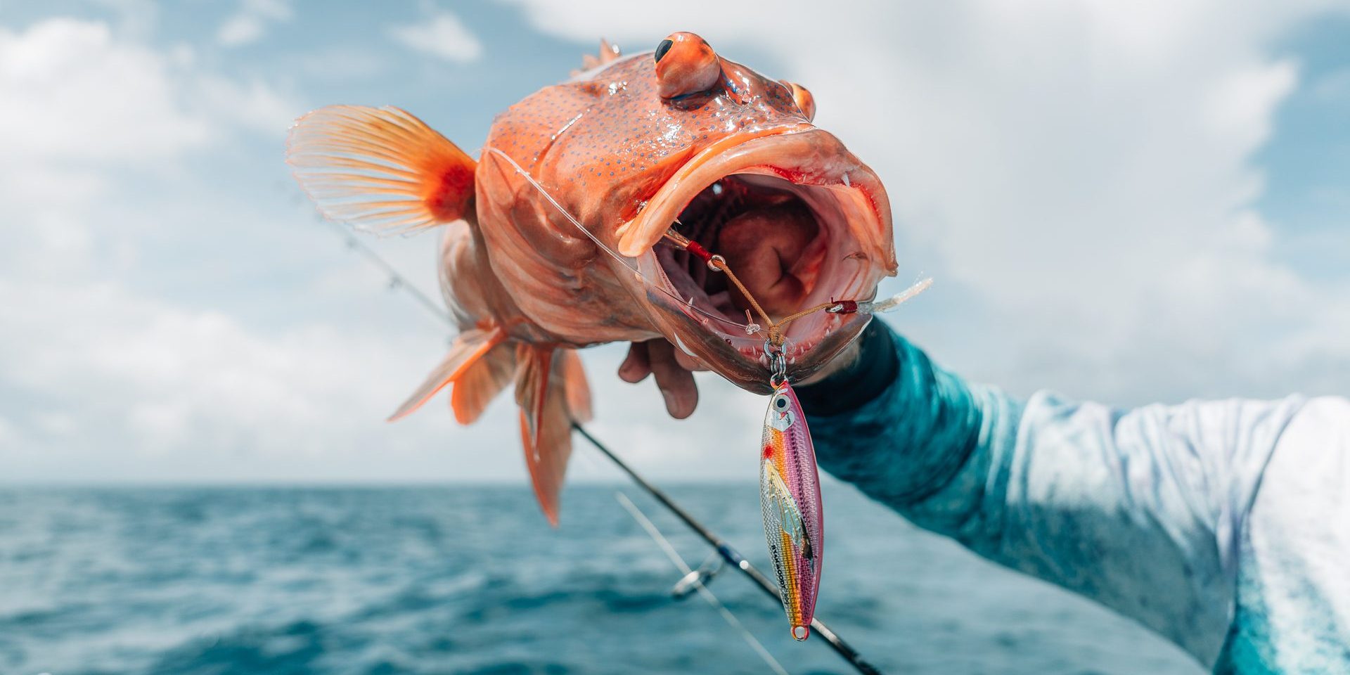 Slow pitch jigging results in this delicious coral trout